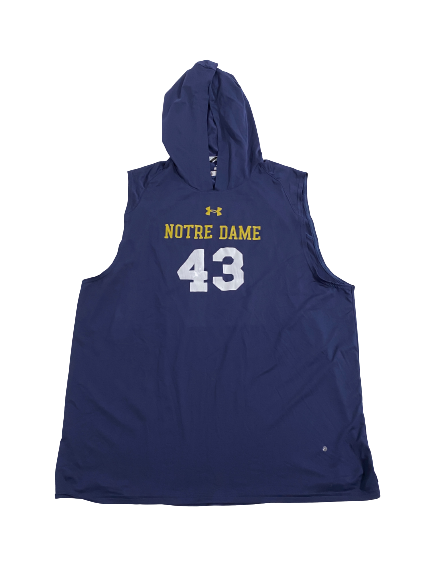 Greg Mailey Notre Dame Football Player Exclusive Sleeveless Hoodie Wit The Players Trunk