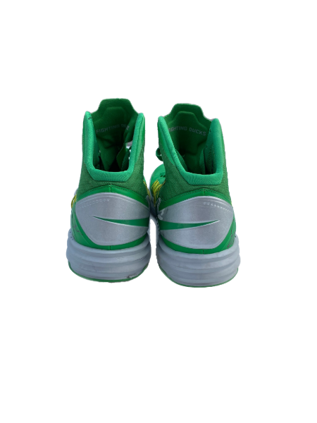 E.J. Singler Signed Oregon Nike Hyperdunk Player-Exclusive Sneakers (Size 12)
