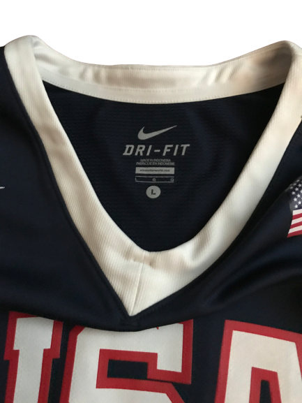 P.J. Thompson USA Basketball Game-Worn Jersey (2017 University Games) - Photo Matched
