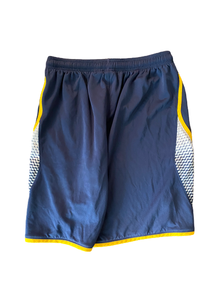 Derrick Walton Jr. Michigan Basketball 2016-2017 BIG 10 Tournament Game Worn Shorts