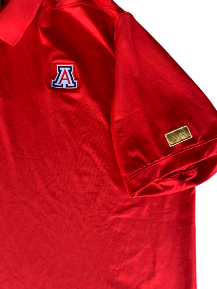 Chase Jeter Arizona Nike Elite Polo Shirt (Size XL)
