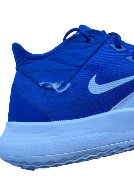 Javin DeLaurier Duke Basketball 2019 Season Game-Worn Nike PG3 Player Exclusive Sneakers (Size 17)(11/29/2019)