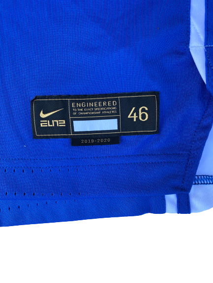Javin DeLaurier Duke Basketball 2K Empire Classic Championship Game-Worn Uniform Set (11/22/2019)