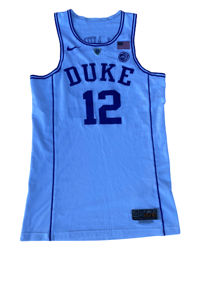 Javin DeLaurier Duke Basketball 2017-2018 Season Game-Worn Jersey (Siz –  The Players Trunk