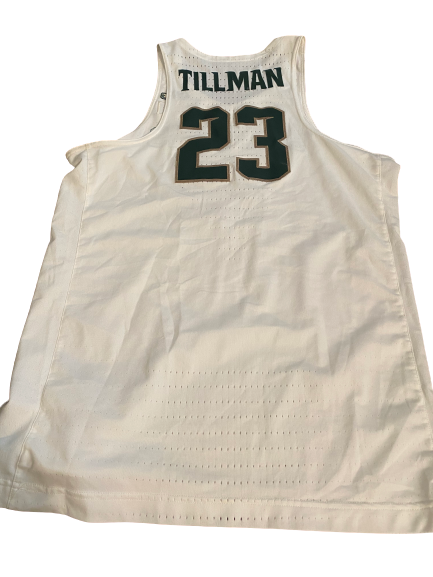 Xavier Tillman Michigan State 2017-2018 Game Worn Jersey (BTT & March Madness)