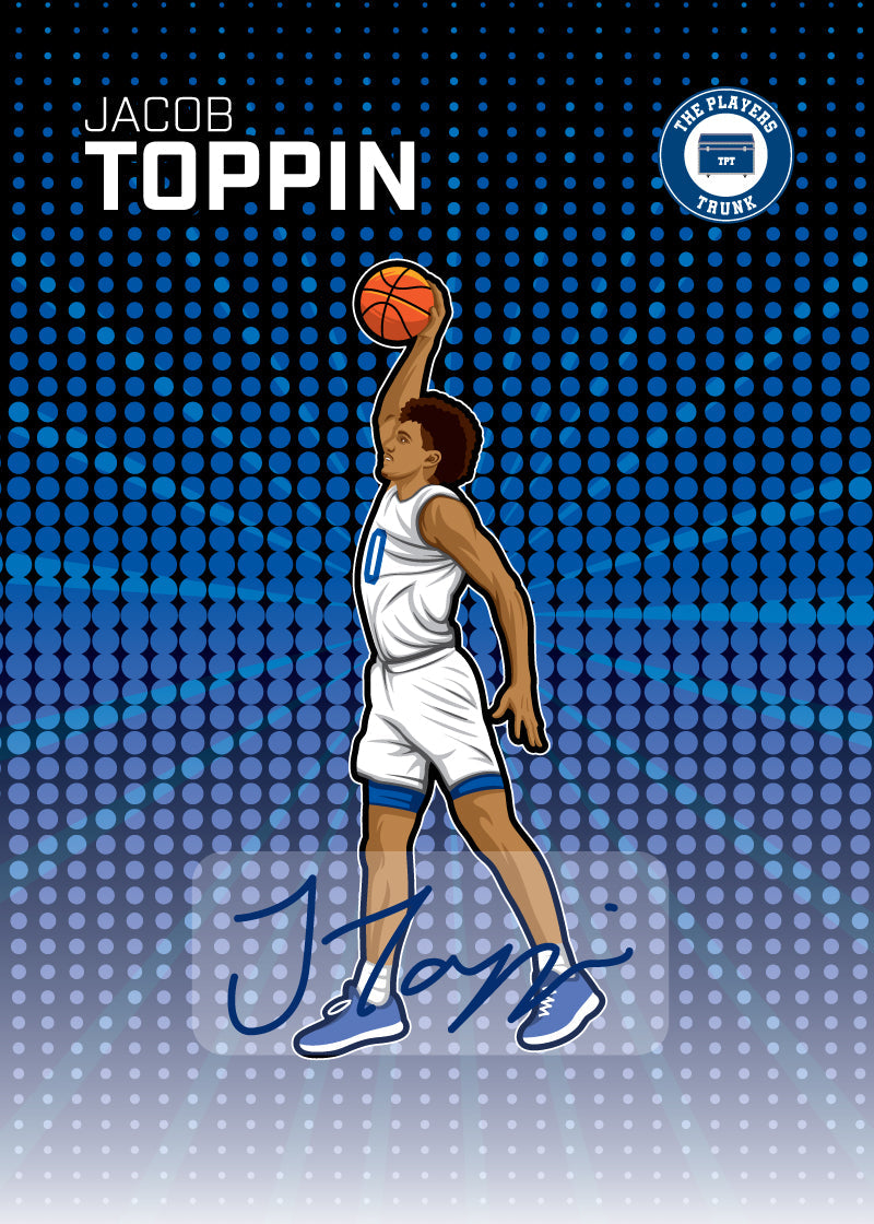 Collins/Toppin/Ware/Grady/Mintz 2022 Edition (5) Card BLUE Variation Trading Card Bundle