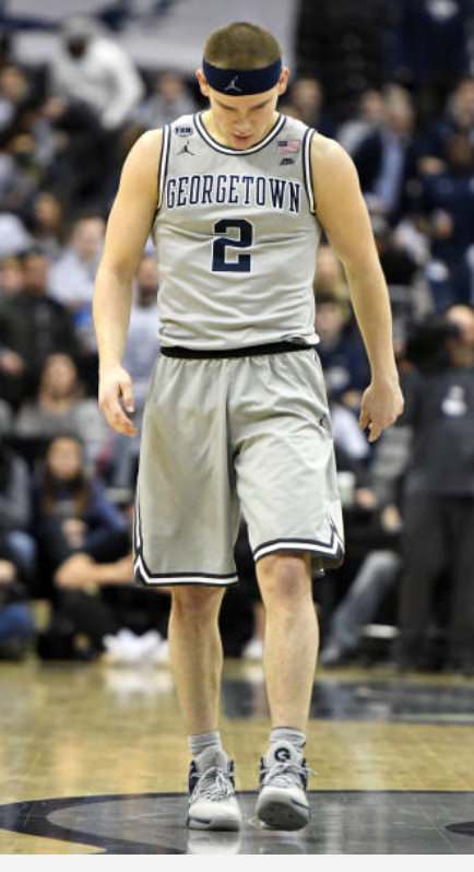 Mac McClung Georgetown Basketball 2018-2019 (FRESHMAN SEASON) SIGNED GAME WORN Player Exclusive Jordan Shoes - Photo Matched