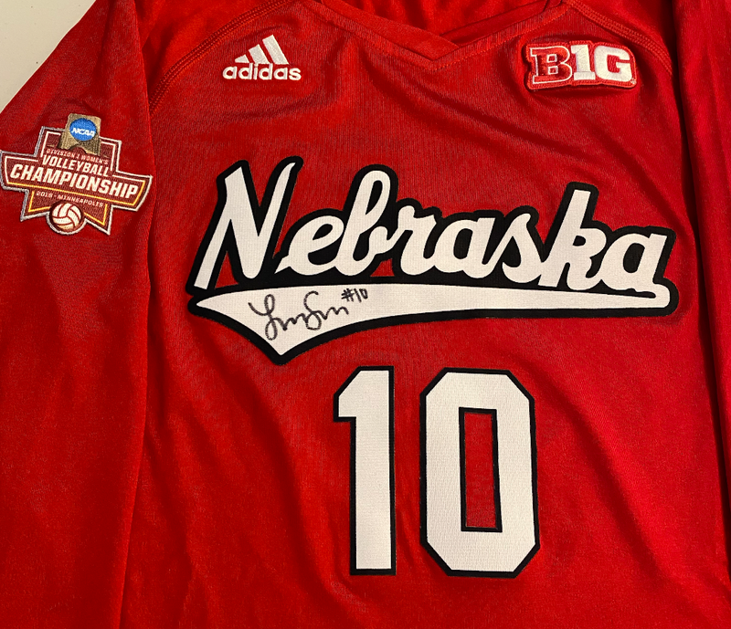 Lexi Sun Nebraska Volleyball SIGNED Game Worn 2018 NCAA Tournament Semi-Finals Jersey (Size MT)