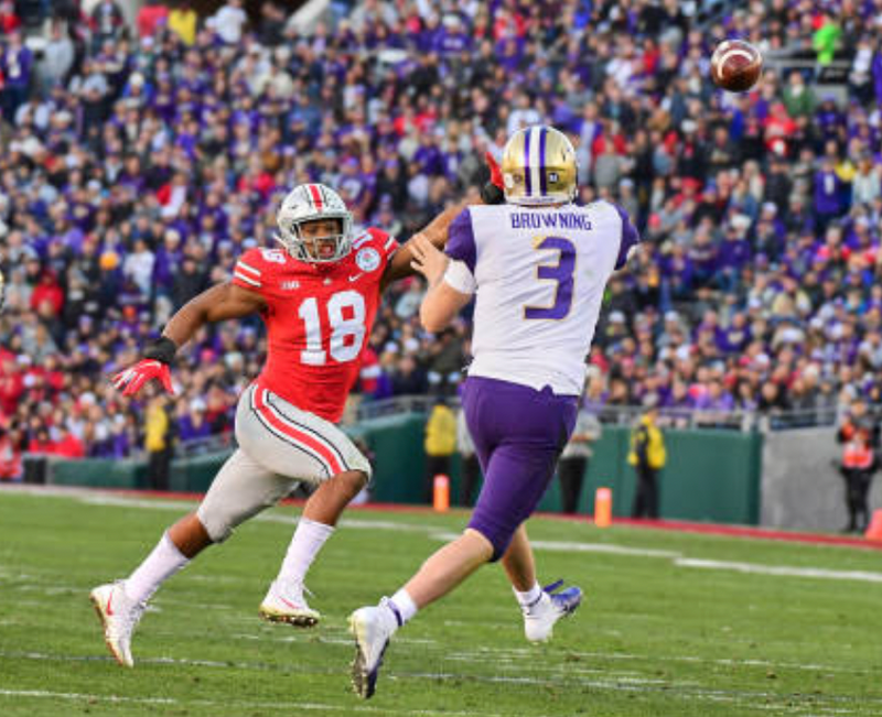 Jonathon Cooper Ohio State Football SIGNED Game Worn ROSE BOWL Jersey (January 1, 2019 vs. Washington)