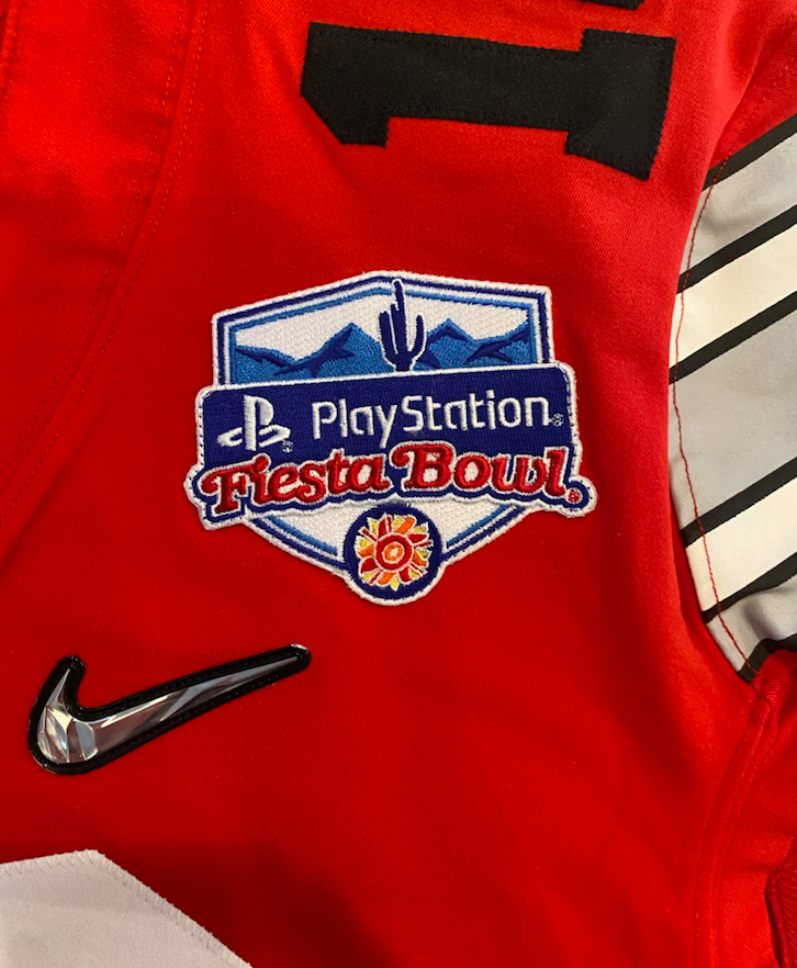 Jonathon Cooper Ohio State Football SIGNED Game Worn PLAYSTATION FIESTA BOWL Jersey (December 28, 2019 vs. Clemson)