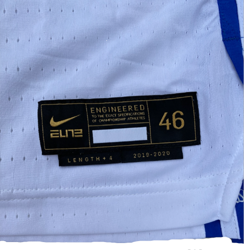 Javin DeLaurier Duke Basketball 2019-2020 Game-Worn Uniform Set (Jersey & Shorts) - Photo Matched