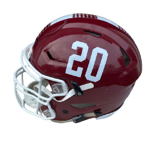 Elijah Clark Temple Football Game Worn Helmet - Given to Amir Tyler