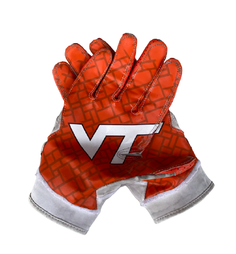 Virginia tech football gloves clearance