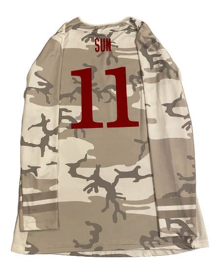 Lexi Sun Nebraska Volleyball SIGNED Game Worn Exclusive Camo
