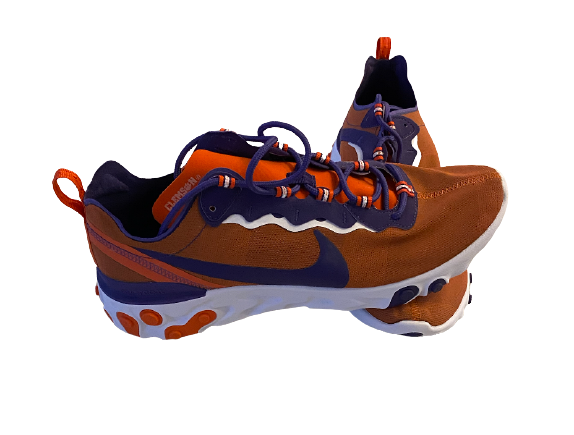 Men's Nike Orange Clemson Tigers React Element 55 Shoes