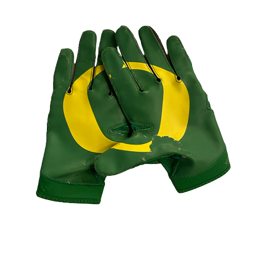 Nate Heaukulani Oregon Football Player Exclusive Football Gloves Size The Players Trunk