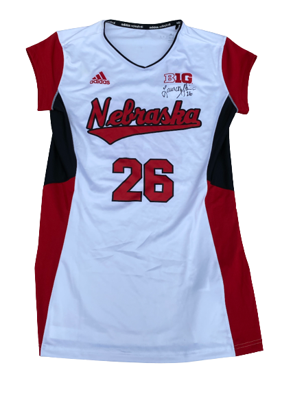 Lauren Stivrins Nebraska Volleyball SIGNED GAME WORN Sleeveless
