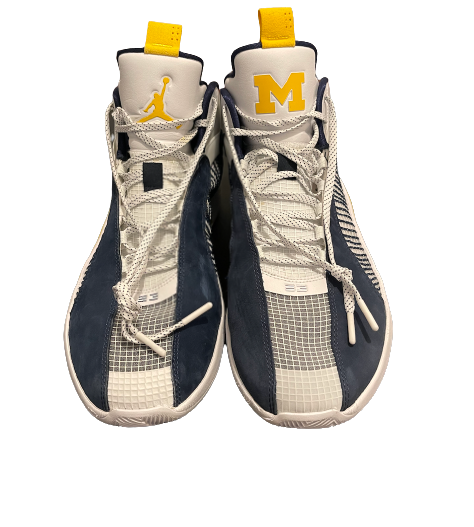 Adrien Nunez Michigan Basketball Player Exclusive Air Jordan 35 Shoes The Players Trunk