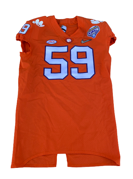 Jordan Williams Clemson Football GAME WORN 2018 Cotton Bowl Jersey 12 The Players Trunk
