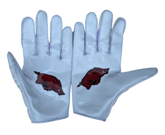 Arkansas football gloves top