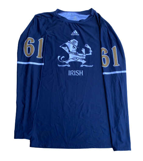 Scott Daly Notre Dame Football Team Exclusive Long Sleeve Compression The Players Trunk