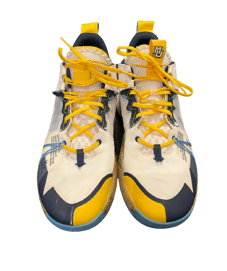 Justin Lewis Marquette Basketball 2020 2021 GAME WORN Shoes Size 14 The Players Trunk