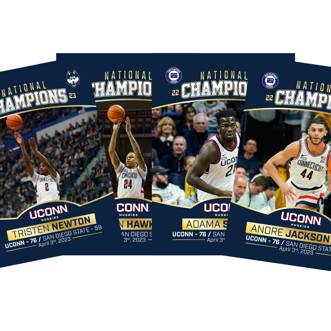 UCONN Men's Basketball "NATIONAL CHAMPIONS" Commemorative Trading Card