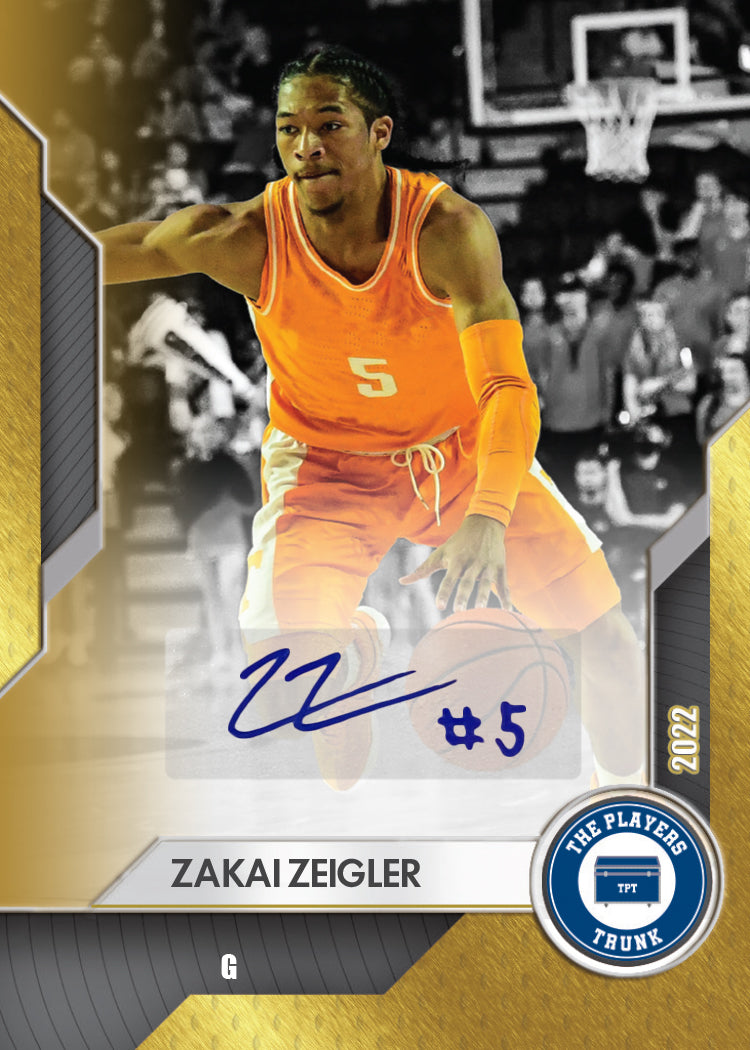 Zakai Zeigler SIGNED Limited Gold Variation 1st Edition 2022
