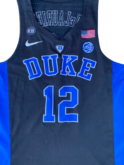 Javin DeLaurier Duke Basketball 2016-2017 Season Game-Worn Jersey (Size 48 +4 Length)(12/10/2016)