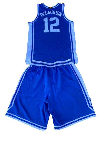 Javin DeLaurier Duke Basketball 2K Empire Classic Championship Game-Worn Uniform Set (11/22/2019)