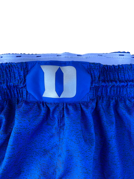 Javin DeLaurier Duke Basketball 100th Anniversary Rivalry Game Versus UNC Game-Worn Shorts (Size 42)(2/8/2020)