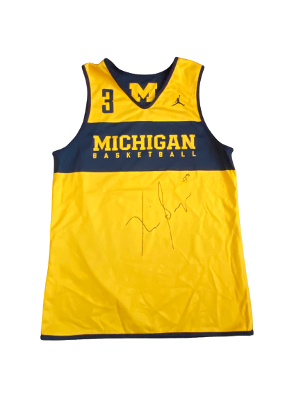Zavier Simpson Michigan Basketball Signed Reversible Practice Jersey ( –  The Players Trunk