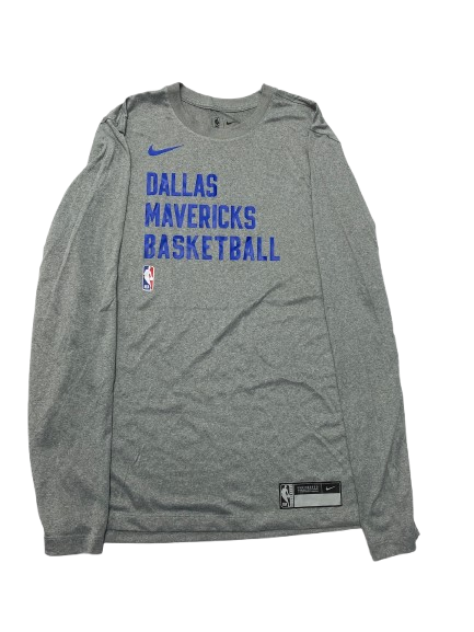 Joe Wieskamp Dallas Mavericks Team Issued Long Sleeve Shirt (Size LT)