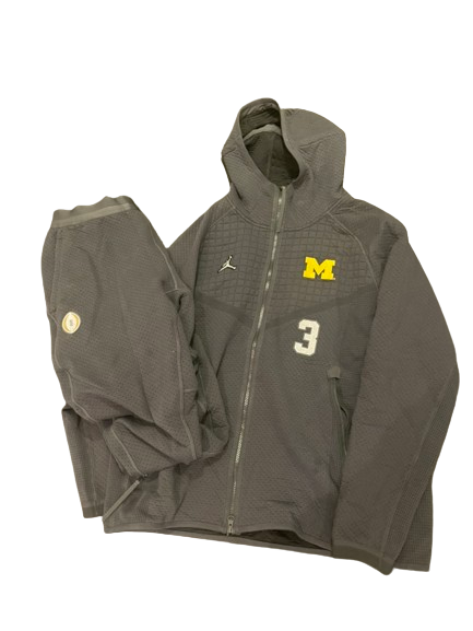 A.J. Henning Michigan Football Player Exclusive College Football Playoff Travel Suit