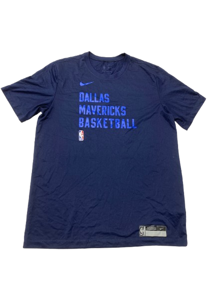 Joe Wieskamp Dallas Mavericks Team Issued Workout Shirt (Size LT)
