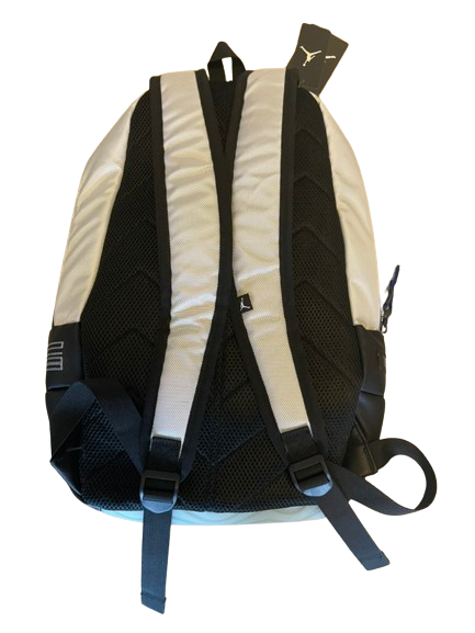 Justin Pierce North Carolina Basketball Team Issued Jordan Retro 11 Concord Backpack with Concord Keychain - New with Tags