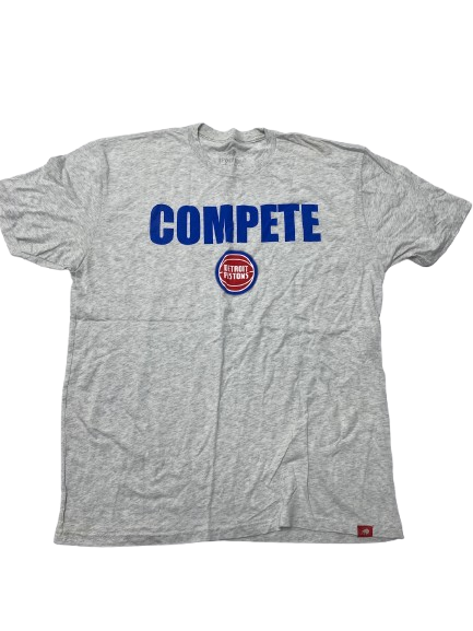 Joe Wieskamp Detroit Pistons Team Issued Workout Shirt (Size XL)