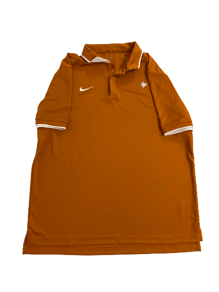 Rowan Brumbaugh Texas Basketball Team-Issued Polo Shirt (Size L)