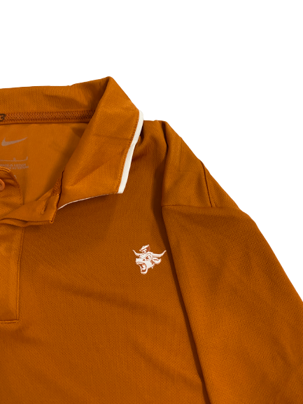 Rowan Brumbaugh Texas Basketball Team-Issued Polo Shirt (Size L)