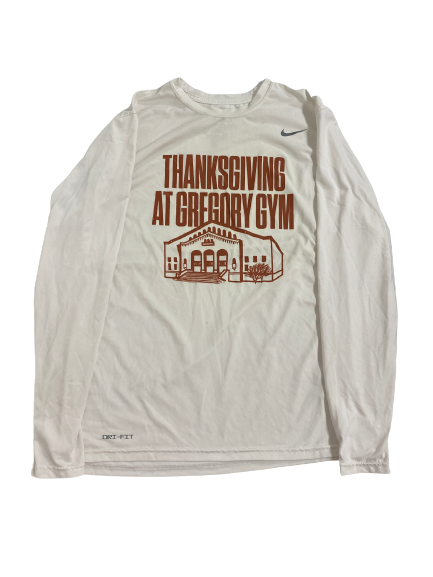 Rowan Brumbaugh Texas Basketball Player-Exclusive Long Sleeve Shirt (Size XL)