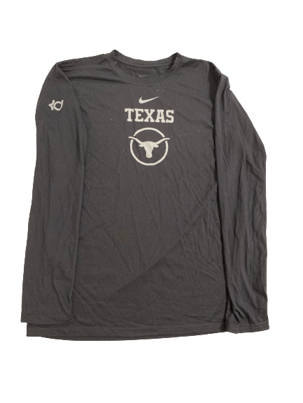 Rowan Brumbaugh Texas Basketball Team-Issued Long Sleeve Shirt (Size L)
