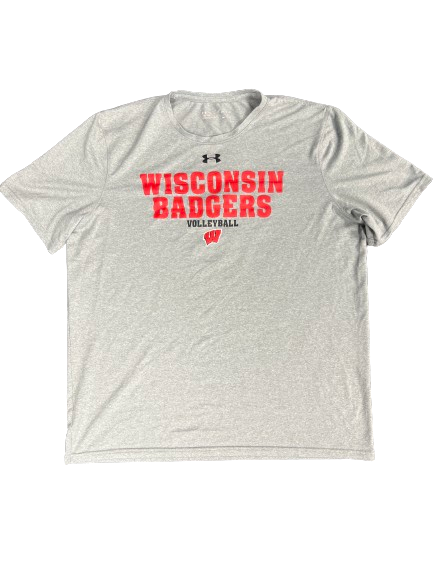 Joslyn Boyer Wisconsin Volleyball Player Exclusive Practice Shirt with 