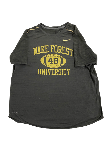 Willie Yarbary Wake Forest Football Player-Exclusive T-Shirt With 