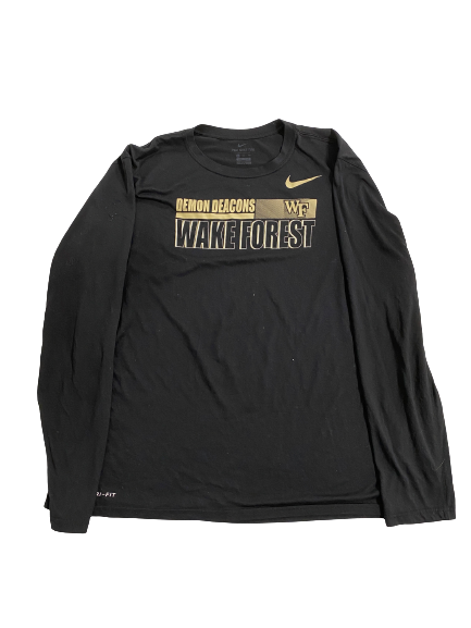 Willie Yarbary Wake Forest Football Team-Issued Long Sleeve Shirt (Size XXL)