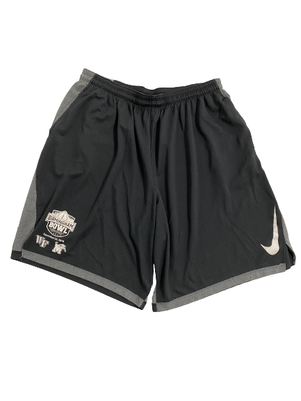 Willie Yarbary Wake Forest Football Player-Exclusive Birmingham Bowl Game Shorts (Size 3XL)