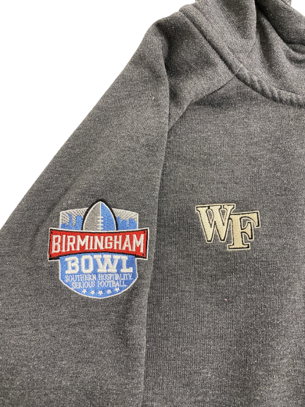 Willie Yarbary Wake Forest Football Player-Exclusive Birmingham Bowl Game Zip-Up Jacket (Size XXL)
