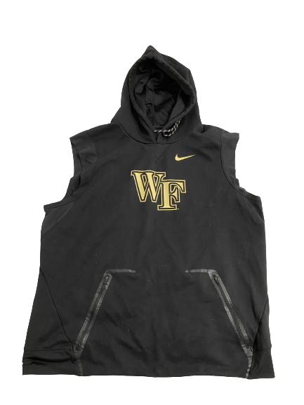 Willie Yarbary Wake Forest Football Player-Exclusive Sleeveless Hoodie With 