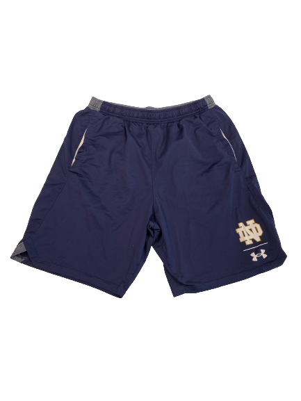 Jonathan Doerer Notre Dame Football Team-Issued Shorts (Size L)