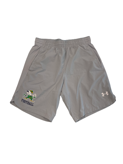 Jonathan Doerer Notre Dame Football Team-Issued Shorts (Size L)