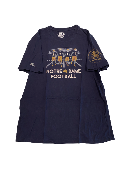 Jonathan Doerer Notre Dame Football Team-Issued T-Shirt (Size L)